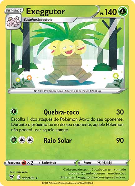 Carta Exeggutor (5 / 185)