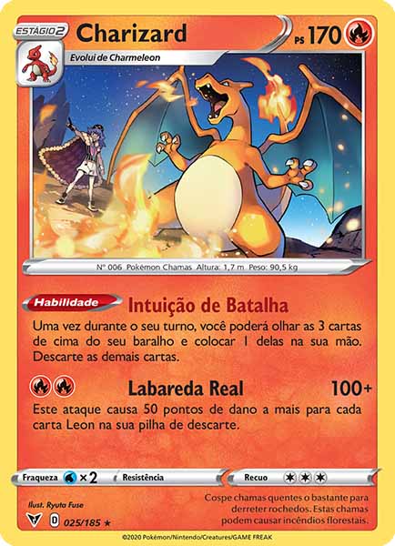 Carta Charizard (25 / 185)