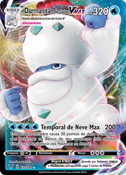 Carta Galarian Darmanitan VMAX (37 / 185)