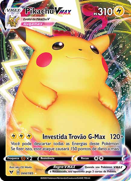 Carta Pikachu VMAX (44 / 185)