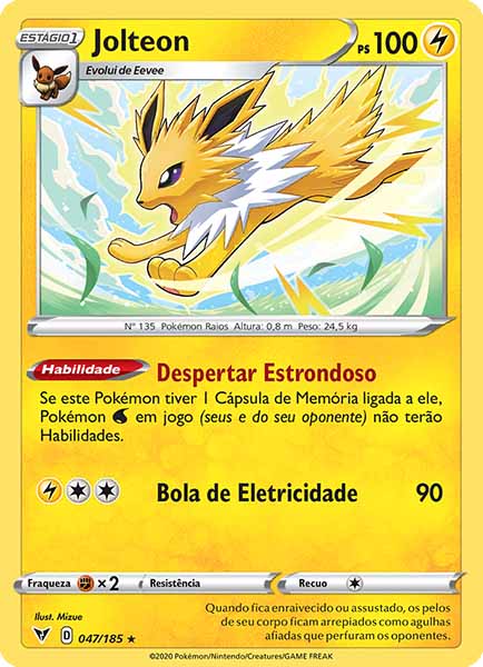 Carta Jolteon (47 / 185)