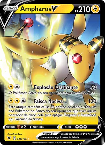 Carta Ampharos V (49 / 185)