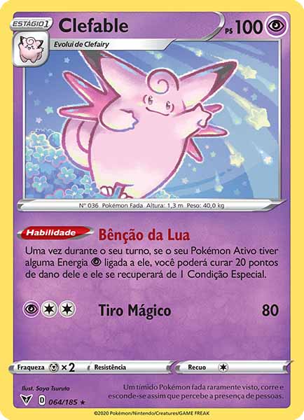 Carta Clefable (64 / 185)