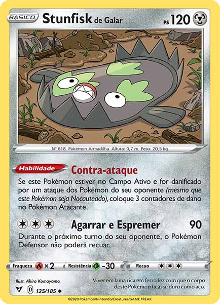 Carta Galarian Stunfisk (125 / 185)