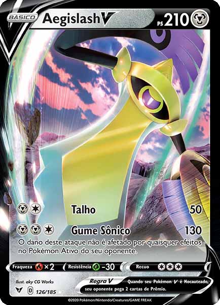 Carta Aegislash V (126 / 185)