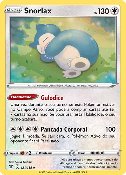 Carta Snorlax (131 / 185)