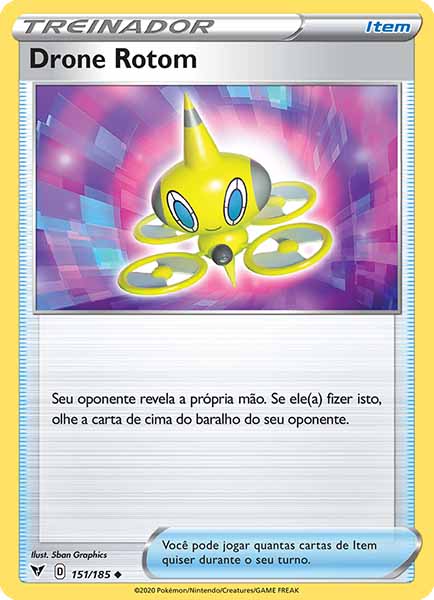 Carta Drone Rotom (151 / 185)