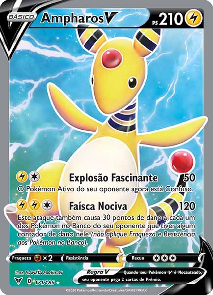 Carta Ampharos V (171 / 185)