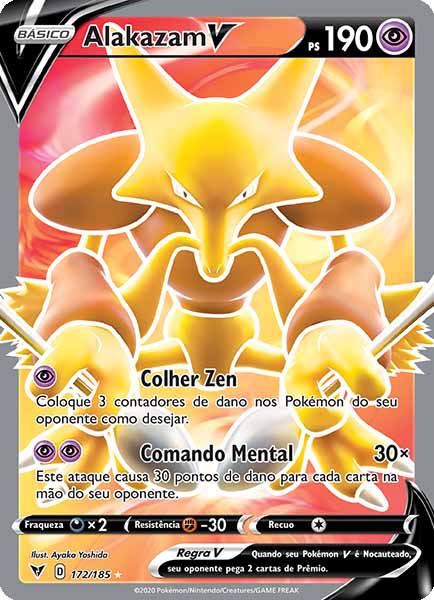 Carta Alakazam V (172 / 185)