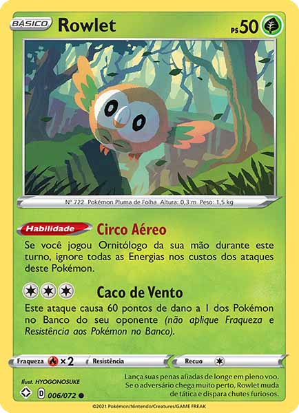 Carta Rowlet (6 / 72)