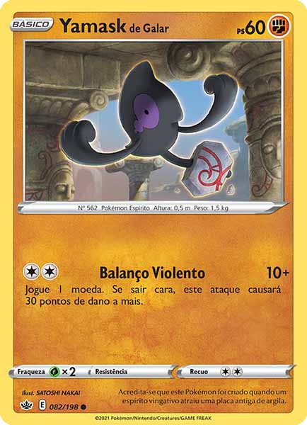 Carta Yamask de Galar (82 / 198)