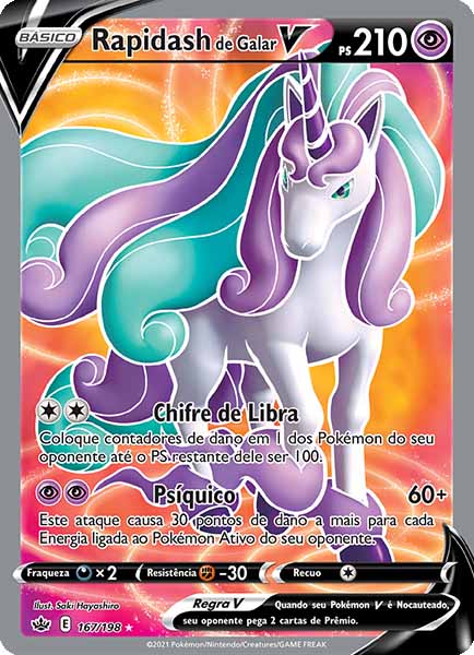 Carta Rapidash de Galar-V (167 / 198)