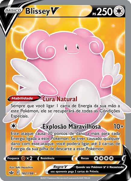 Carta Blissey-V (182 / 198)