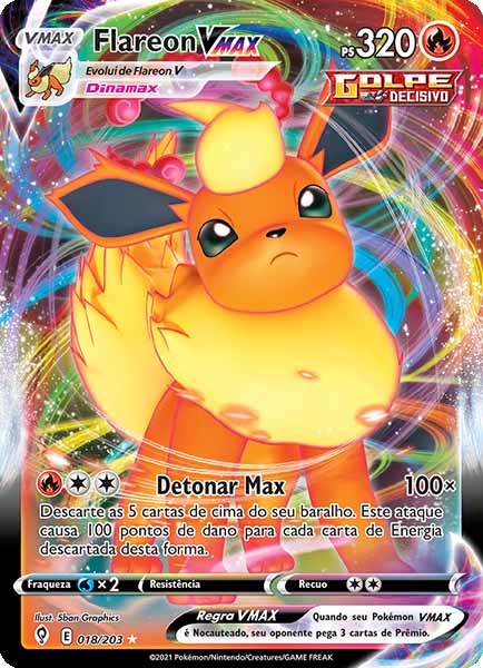 Carta Flareon-VMAX (18 / 203)