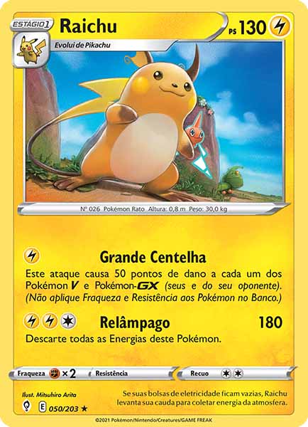 Carta Raichu (50 / 203)