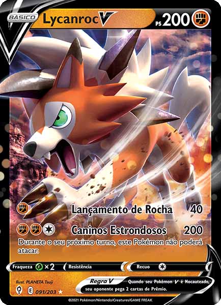 Carta Lycanroc-V (91 / 203)