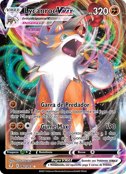 Carta Lycanroc-VMAX (92 / 203)