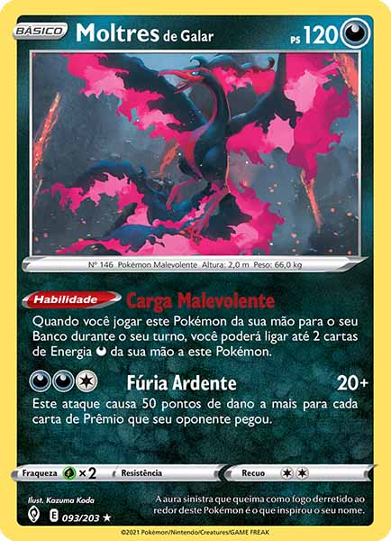 Carta Moltres de Galar (93 / 203)