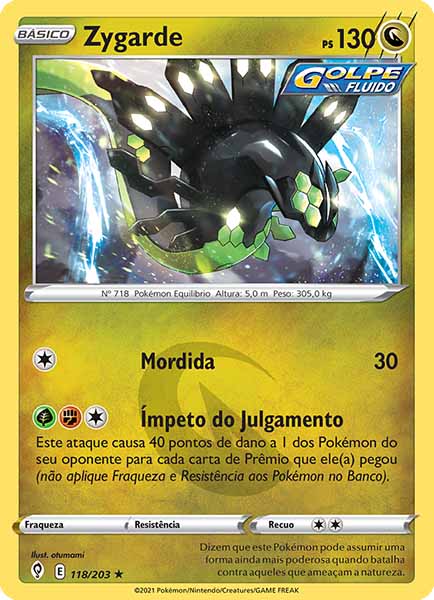 Carta Zygarde (118 / 203)