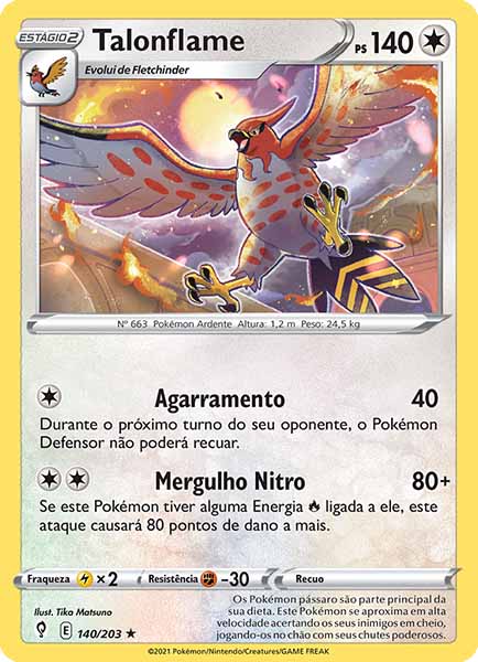 Carta Talonflame (140 / 203)