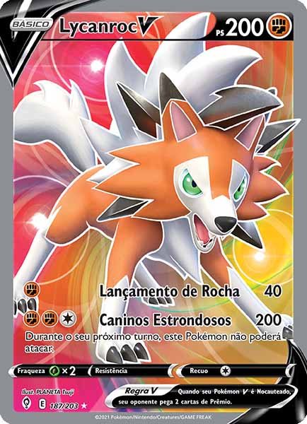 Carta Lycanroc-V (187 / 203)