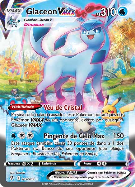 Carta Glaceon-VMAX (209 / 203)