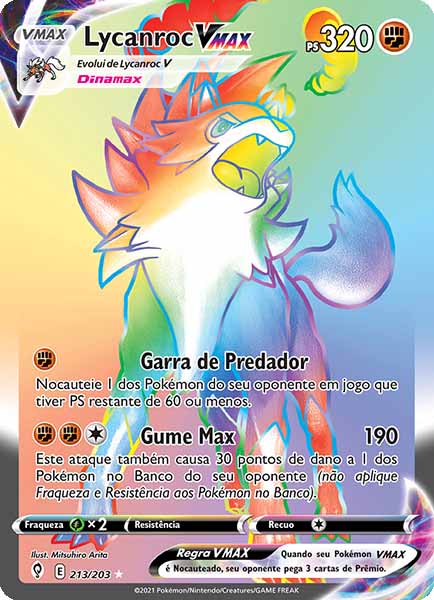 Carta Lycanroc-VMAX (213 / 203)