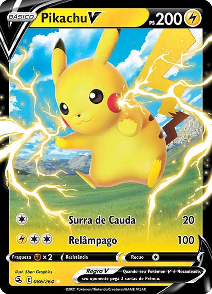 Carta Pikachu-V (86 / 264)