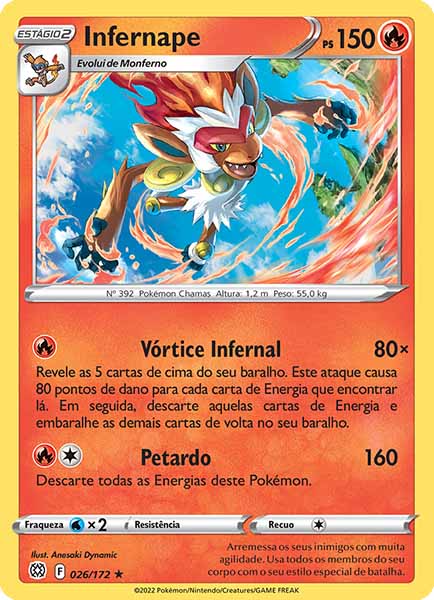 Carta Infernape (26 / 172)