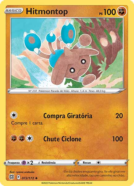 Carta Hitmontop (72 / 172)